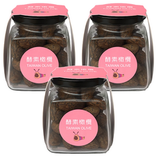 水里鄉農會 簡單生活 酵素橄欖, 100%台灣新鮮食材, 傳統古法製作, 280g, 3罐