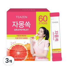 티젠 자몽쏙 분말차, 3개, 60개입, 5g