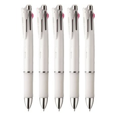 ZEBRA 斑馬牌 B4SA3 四色五合一 多功能原子筆, 白色, 5支