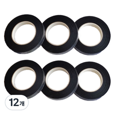 온트리 플로리스트 재료 꽃꽃이 테이프 블랙, 12개