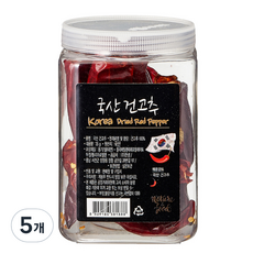 한생 국산 건고추 용기형, 35g, 5개
