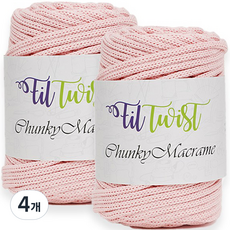 SEVY Phil Twist 粗款 Macrame繩 250g, 23 草莓牛奶, 4個