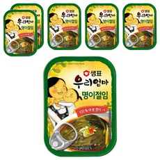 샘표 우리엄마 명이절임, 70g, 6개