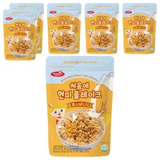 베베스트 처음에 현미 플레이크, 혼합맛(오트/바나나), 50g, 6개