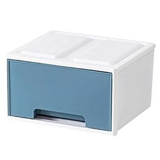 品屋 桌面收納盒 抽屜, 大抽加高藍色 4316, 1個