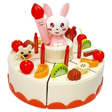 playmax DIY生日蛋糕玩具+兔子音樂播放器, 粉色（旋律巧克力和蛋糕）