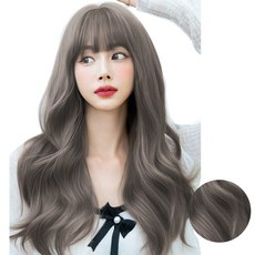 GABAL WITH Barbie Story 全頂假髮 + 髮網組合, 灰灰色, 1個