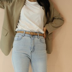 Gabonda 女士皮革基本款腰帶