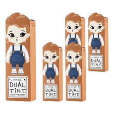 마실 듀얼틴트 컬러 헤어 트리트먼트, 17호체스넛브라운, 5개