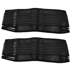 利嘉護腰帶 磁石發熱彈性支撐護腰 腰腹雙邊發熱自熱護腰帶 無鋼條腰帶 2入, 長度110~115cm