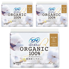 SOFY 蘇菲 日本原裝進口 天然敏感肌衛生棉 日用量多 無翼型, 23cm, 16片, 3包