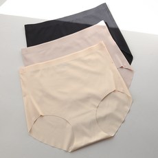 GLAM GONGGAM Coverline 高腰無痕內褲 3件組, 膚色, 米色, 黑色