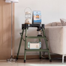 로티홈시스 멀티툴 사다리 3단 카키, 1개