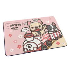 皮古 軟式珪藻土地墊 瞬間乾爽 台灣製造, 噗噗小火車, 1個