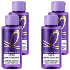 L'OREAL PARiS 巴黎萊雅 台灣公司貨 玻尿酸水光豐盈洗髮露, 4個, 100ml