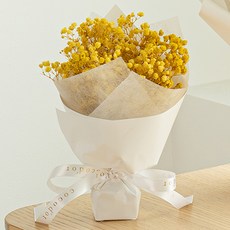 COCODOR 珂珂朵爾 永不凋謝鮮花 永生滿天星花束 小款, 黃色