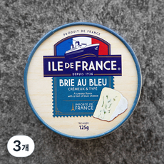 일드프랑스 쁘띠 브리 오 블루 치즈, 125g, 1개입, 3개