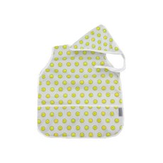 BEBE CHOUETTE 幼兒圖案一體式無袖畫畫衣 + 頭巾套組, 微笑灰