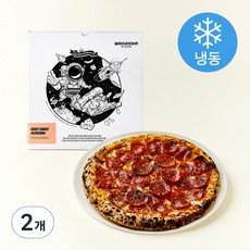 우주인피자 허니갈릭 페퍼로니 (냉동), 386g, 1개입, 2개