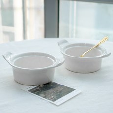 Syracuse CHINA 雙耳湯碗 20cm, 白色, 2個