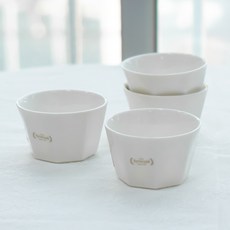 Syracuse CHINA Freeze 飯碗, 4個, 白色
