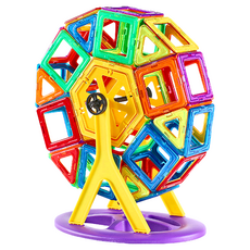 百變磁力片 益智磁力積木 60件 中號, 1組