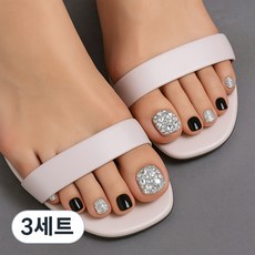 잇템샵 여름 네일아트 페디큐어 스티커 세트, 3개, HL-045 센트럴