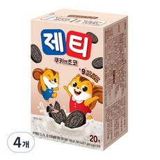 동서 제티 쿠키앤 쵸코, 17g, 20개입, 4개
