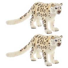 schleich 史萊奇 雪豹公仔 SL14838, 2個