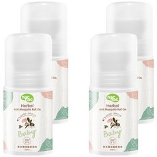 nac nac 草本精油驅蚊滾珠 0歲以上, 50ml, 4瓶