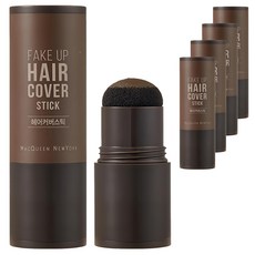 맥퀸뉴욕 페이크 업 헤어 커버 스틱 2.5g, 다크브라운, 5개