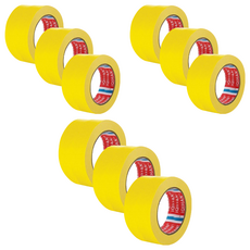 iQIHAN 彩色紙膠帶 50mm x 15m, 9個, 黃色