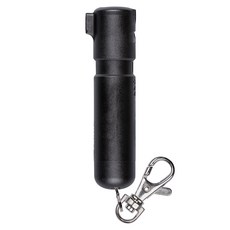 SABRE 沙豹 專業防身噴劑 掌心雷 黑色，超緊湊設計，帶按扣夾和鑰匙圈, 1個