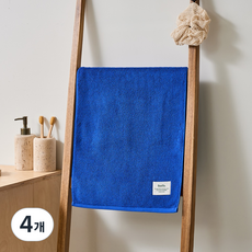 모던하우스 STF 세면타월 190g 40 x 80 cm, 4개, 블루