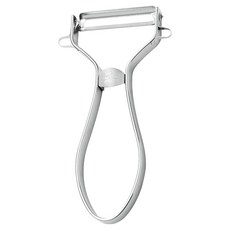 SHIMOMURA 下村 Pro grade 18-8不鏽鋼薄皮削皮刀，快速番茄削皮器, 銀色, 1個