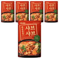 샘표 매콤칼칼 샤브샤브 육수, 200g, 5개