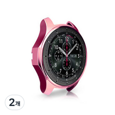 디씨네트워크 갤럭시워치 케이스 46mm, 핑크, 2개