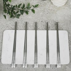 FINE SENSE 不鏽鋼扁筷, 單色, 5入