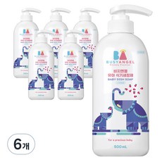 비지엔젤 고농축 아기 주방세제 젖병세정제, 500ml, 6개