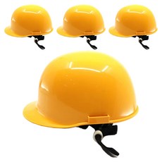 한성세이프티 초경량 고급형 안전모 다이얼방식 자동 HS-A904c, 황색, 4개