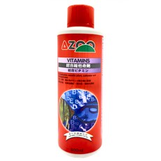 AZOO 綜合維他命劑 適用於淡水缸、水草生態缸、海水缸 富含維他命 B1、B2、B6、B12、A、D、E, 500ml, 1個