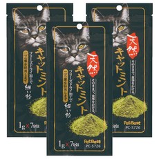 Pet Best 浦霞造粒貓薄荷粉7本入, 貓薄荷, 7g, 3入