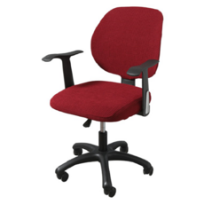 인아트 사무실 컴퓨터 의자 커버 세트, 사각 와인, 1세트