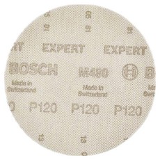 BOSCH 博世 超耐久圓型黏扣集塵砂紙 M480 P120 Set 50張, 12.5cm, 1盒