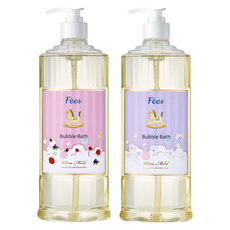 Fees BEBE 嬰兒柔護泡泡露 白麝香 + 莓果香 600ml, 1組