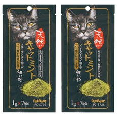 PetBest 浦霞造粒貓薄荷粉7本入, 貓薄荷, 7g, 2入