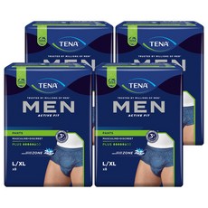 TENA 添寧 男款 玩色系列敢動褲 丹寧藍, L/XL, 8片, 4包