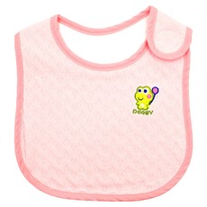 DOOBY 大眼蛙 繡花大圍兜, 100% Cotton棉, 10吋x30吋, 0-2歲適用, 10 x 30cm, 隨機出貨