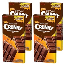 LOTTE 樂天 大塊脆心巧克力, 82g, 4片