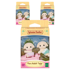 EPOCH Sylvanian Families 森林家族 芙蘿拉兔雙胞胎公仔套組 5737, 3套